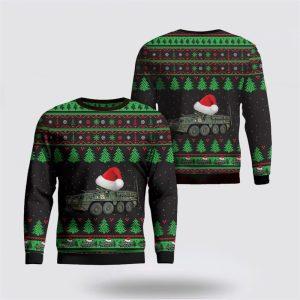 US Army M1126 Stryker ICV Christmas Sweater 3D, Christmas Gift For Military Personnel