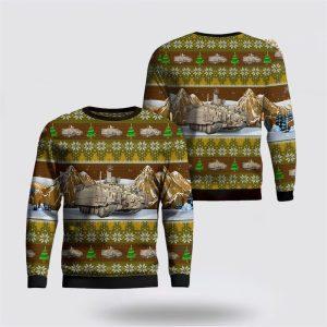US Army M113 Armored Personnel Carrier Christmas Sweater 3D, Christmas Gift For Military Personnel