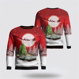 US Army M1A1 Abrams Tank Christmas Sweater 3D, Christmas Gift For Military Personnel