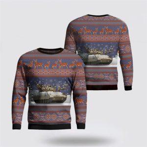 US Army M2A3 Bradley Christmas Sweater 3D, Christmas Gift For Military Personnel