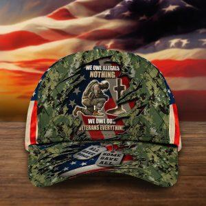 US Army Veteran All Over Print 3D Camo Classic Baseball Cap 1