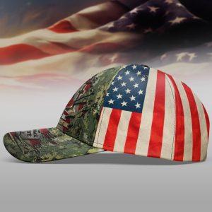 US Army Veteran All Over Print 3D Camo Classic Baseball Cap 3