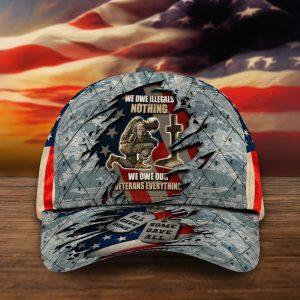 US Army Veteran Blue Camo Baseball Cap 1