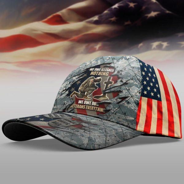 US Army Veteran Blue Camo Baseball Cap, For Veterans, Gifts For Military Personnel