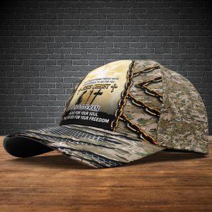 US Army Veteran Jesus Died For Your Soul Veteran Died For Your Freedom Baseball Cap For Veterans Gifts For Military Personnel 2 doq8a8.jpg