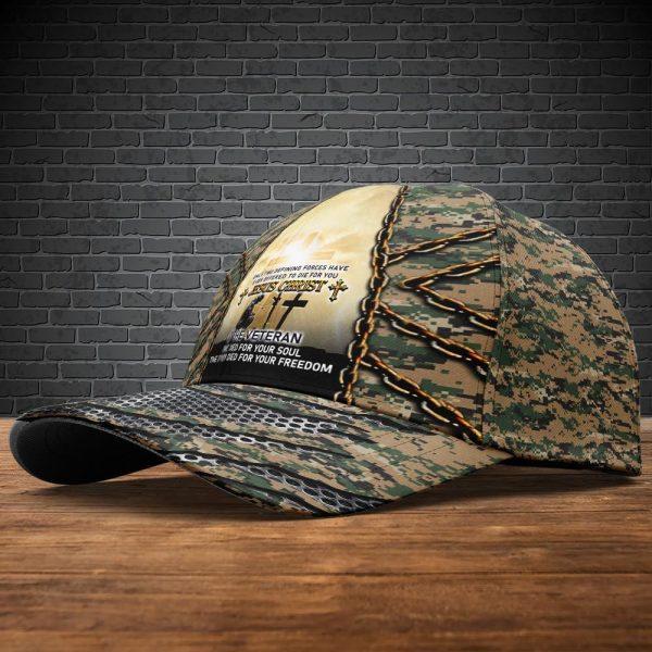 US Army Veteran Veterans Died For Your Freedom Baseball Cap, For Veterans, Gifts For Military Personnel