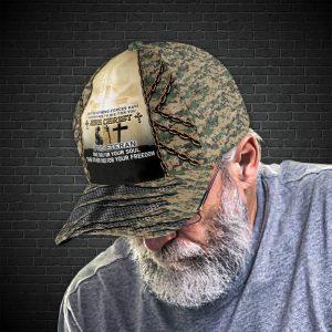 US Army Veteran Veterans Died For Your Freedom Baseball Cap 2