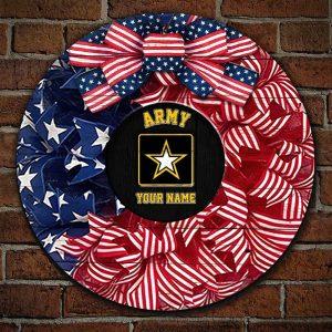 4TH OF July Army Woodsign Custom Name 2