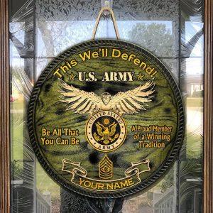 US Army Wood Sign 3