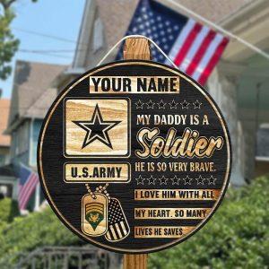 US Army Wood Sign Memorial Day Gifts 2