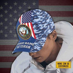 US Navy Baseball Caps Department Of The Navy Blue Veterans 3