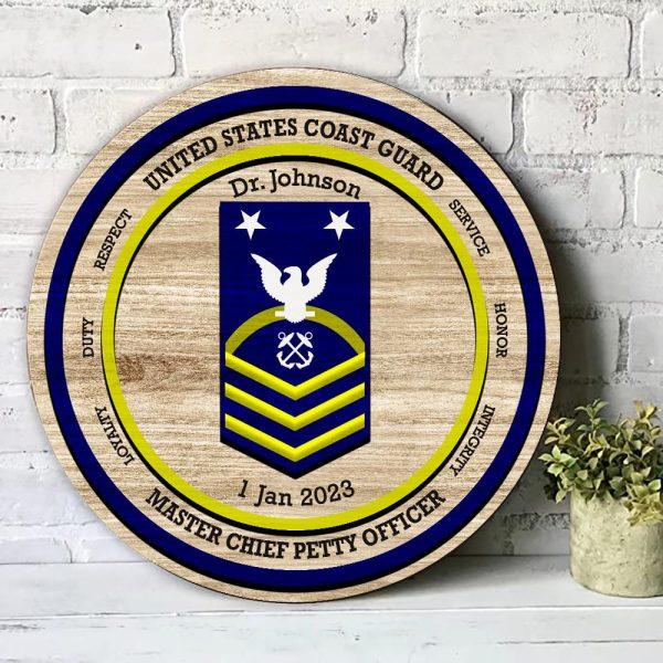 US Navy Wood Sign United States Navy Master Chief Petty Officer, Custom Name And Rank Year Veterans, Gifts For Military Personnel