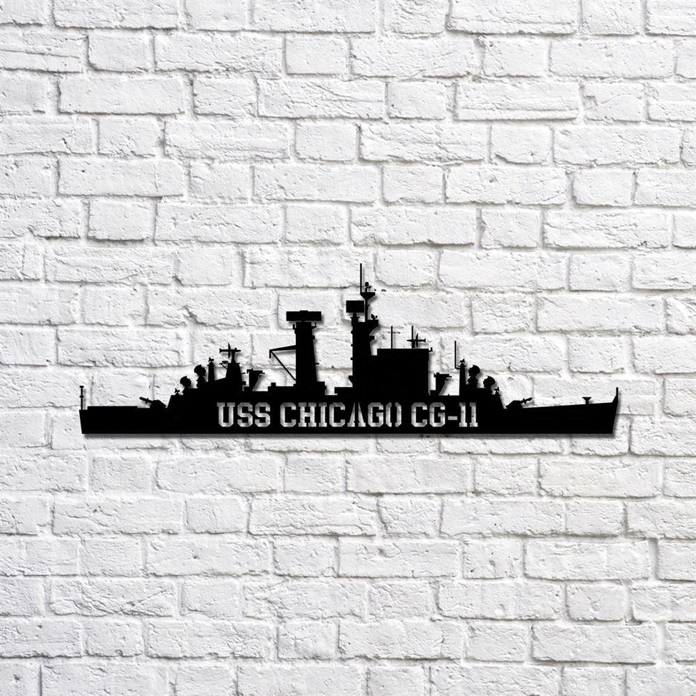 Us Navy Metal Sign, Veteran Signs, USS Chicago CG11 Navy Ship Metal Sign, Metal Sign, Metal Sign Decor, Metal Navy Signs Us Navy Metal Sign, Veteran Signs, USS Chicago CG11 Navy Ship Metal Sign, Metal Sign, Metal Sign Decor, Metal Navy Signs