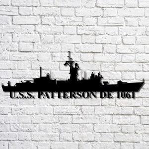 Us Navy Metal Sign, Veteran Signs, UssPatterson…