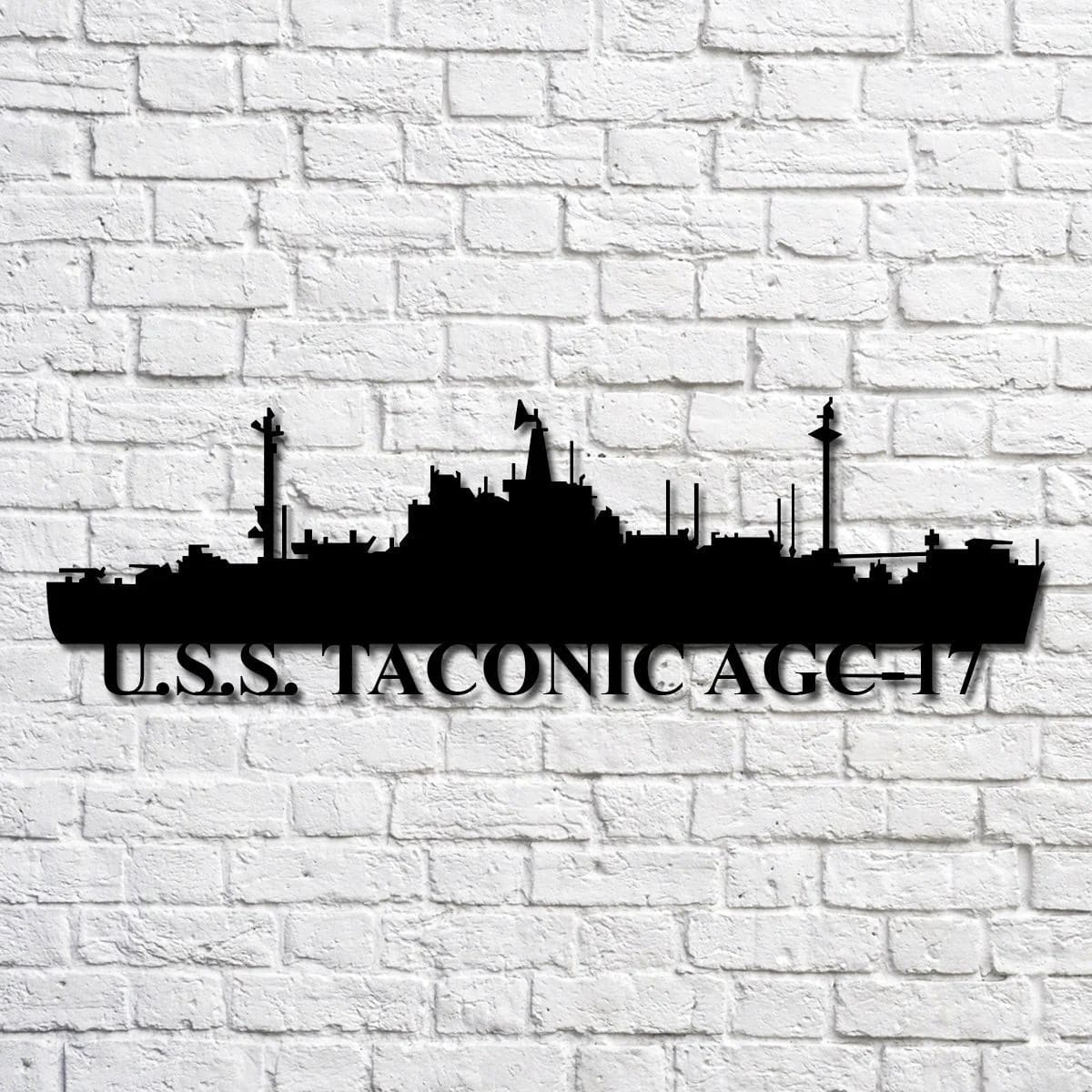 Us Navy Metal Sign, Veteran Signs, UssTaconic Agc17 Navy Ship Metal Art, Metal Sign, Metal Sign Decor, Metal Navy Signs