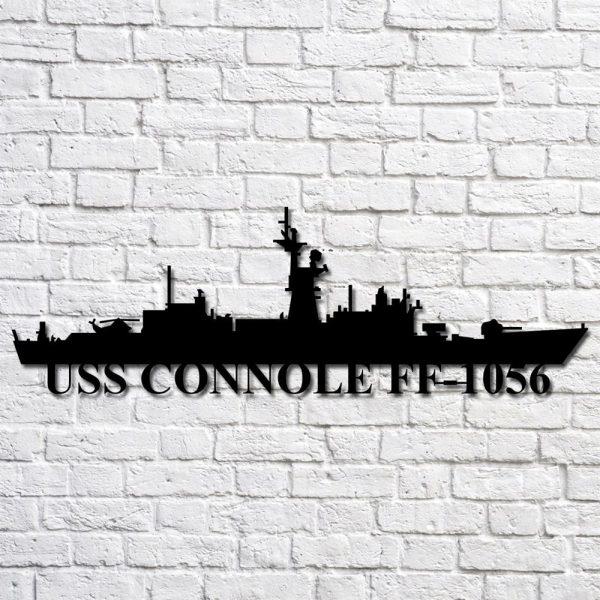 Us Navy Metal Sign, Veteran Signs, Uss Connole Ff1056 Navy Ship Metal Art, Metal Sign, Metal Sign Decor, Metal Navy Signs