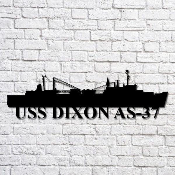 Us Navy Metal Sign, Veteran Signs, Uss Dixon As37 Navy Ship Metal Art, Metal Sign, Metal Sign Decor, Metal Navy Signs