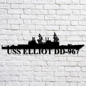 Us Navy Metal Sign Veteran Signs Uss Elliot Dd967 Navy Ship Metal Art Metal Sign Metal Sign Decor Metal Navy Signs 1 c8pvph.jpg