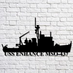 Us Navy Metal Sign Veteran Signs Uss Enhance Mso437 Navy Ship Metal Art Metal Sign Metal Sign Decor Metal Navy Signs 1 afgxwp.jpg