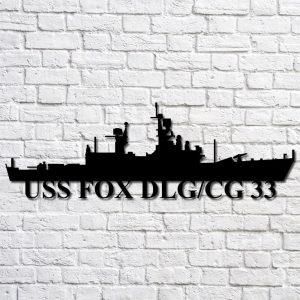 Us Navy Metal Sign Veteran Signs Uss Fox Dlg cg 33 Navy Ship Metal Art Metal Sign Metal Sign Decor Metal Navy Signs 1 v8x3rk.jpg