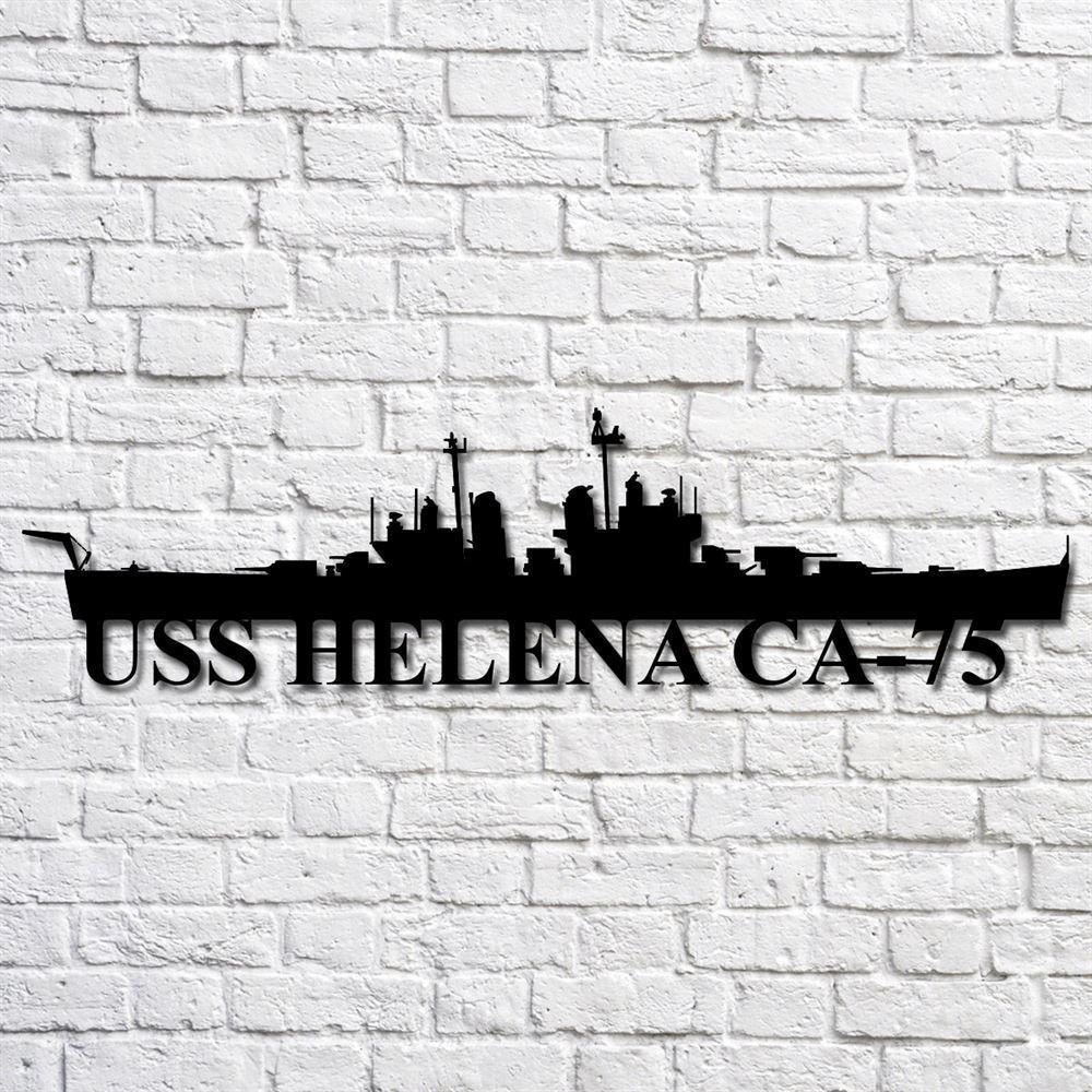 Us Navy Metal Sign, Veteran Signs, Uss Helena Ca75 Navy Ship Metal Art, Metal Sign, Metal Sign Decor, Metal Navy Signs