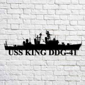 Us Navy Metal Sign Veteran Signs Uss King Ddg41 Navy Ship Metal Art Metal Sign Metal Sign Decor Metal Navy Signs 1 rp0zfz.jpg