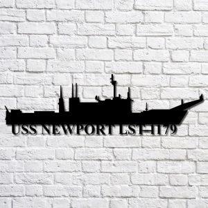 Us Navy Metal Sign Veteran Signs Uss Newport Lst1179 Navy Ship Metal Art Metal Sign Metal Sign Decor Metal Navy Signs 1 kbthxj.jpg