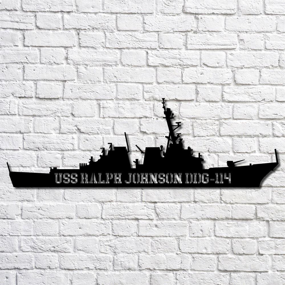 Us Navy Metal Sign, Veteran Signs, Uss Ralph Johnson Ddg114 Navy Ship Metal Art, Metal Sign, Metal Sign Decor, Metal Navy Signs Us Navy Metal Sign, Veteran Signs, Uss Ralph Johnson Ddg114 Navy Ship Metal Art, Metal Sign, Metal Sign Decor, Metal Navy Signs
