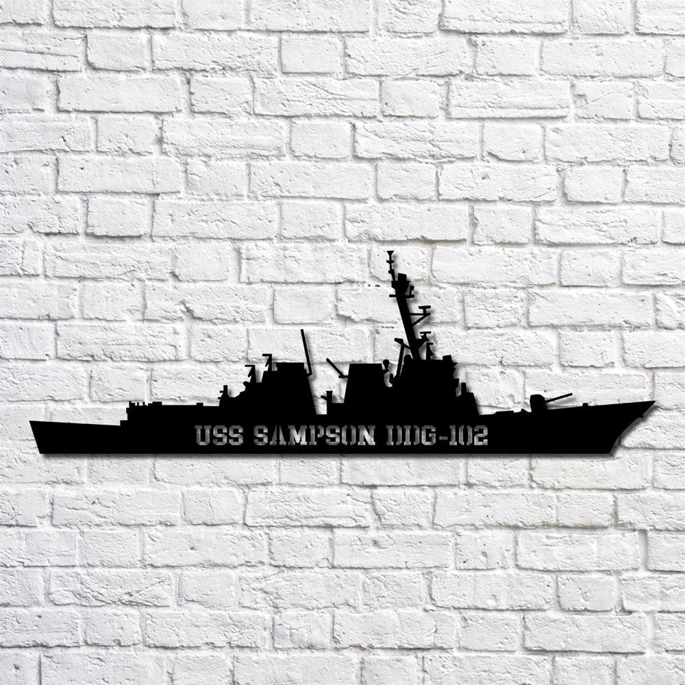 Us Navy Metal Sign, Veteran Signs, Uss Sampson Ddg102 Navy Ship Metal Art, Metal Sign, Metal Sign Decor, Metal Navy Signs Us Navy Metal Sign, Veteran Signs, Uss Sampson Ddg102 Navy Ship Metal Art, Metal Sign, Metal Sign Decor, Metal Navy Signs