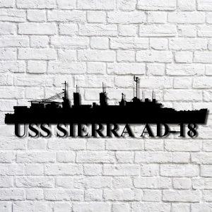 Us Navy Metal Sign Veteran Signs Uss Sierra Ad18 Navy Ship Metal Art Metal Sign Metal Sign Decor Metal Navy Signs 1 deo3pd.jpg