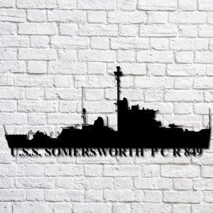 Us Navy Metal Sign Veteran Signs Uss Somersworth P C R 849 Navy Ship Metal Art Metal Sign Metal Sign Decor Metal Navy Signs 1 p9z5a8.jpg