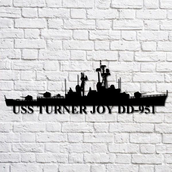 Us Navy Metal Sign, Veteran Signs, Uss Turner Joy Dd951 Navy Ship Metal Art, Metal Sign, Metal Sign Decor, Metal Navy Signs