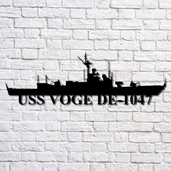 Us Navy Metal Sign, Veteran Signs, Uss Voge De1047 Navy Ship Metal Art, Metal Sign, Metal Sign Decor, Metal Navy Signs