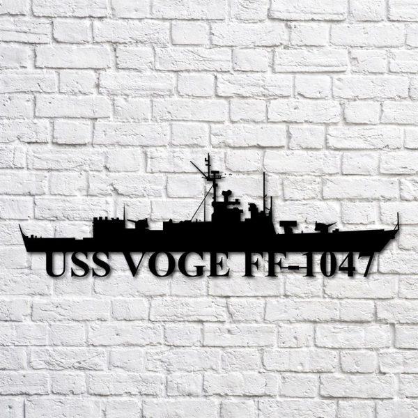 Us Navy Metal Sign, Veteran Signs, Uss Voge Ff1047 Navy Ship Metal Art, Metal Sign, Metal Sign Decor, Metal Navy Signs