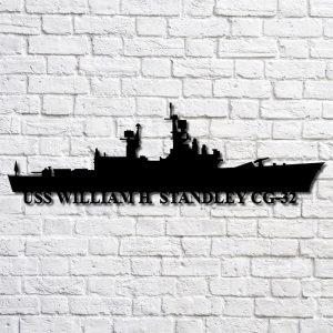 Us Navy Metal Sign Veteran Signs Uss William H. Standley Cg32 Navy Ship Metal Art Metal Sign Metal Sign Decor Metal Navy Signs 1 oh9par.jpg