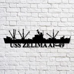 Us Navy Metal Sign Veteran Signs Uss Zelima Af49 Navy Ship Metal Art Metal Sign Metal Sign Decor Metal Navy Signs 1 sutd0r.jpg