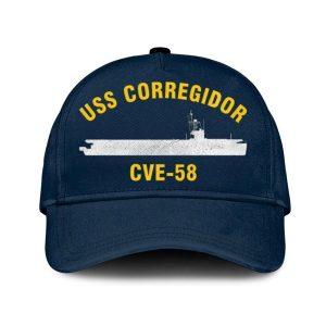 Us Navy Veteran Cap Embroidered Cap Uss Corregidor Cve 58 Classic Embroidered Cap 3D Embroidered Hats Mens Navy Cap 1 kxtses.jpg