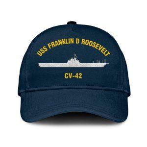 Us Navy Veteran Cap Embroidered Cap Uss Franklin D Roosevelt Cv 42 Classic Embroidered Cap 3D Embroidered Hats Mens Navy Cap 1 otuhhw.jpg