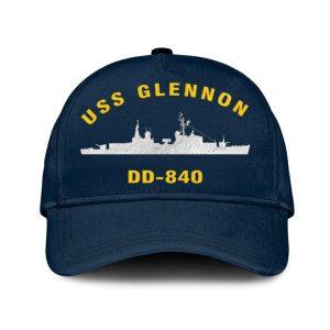 Us Navy Veteran Cap Embroidered Cap Uss Glennon Dd 840 Classic Embroidered Cap 3D Embroidered Hats Mens Navy Cap 1 byshjw.jpg