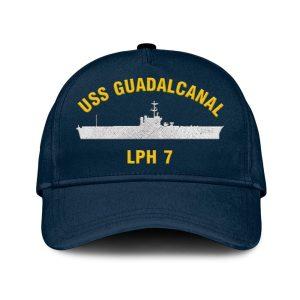 Us Navy Veteran Cap Embroidered Cap Uss Guadalcanal Lph 7 Classic Embroidered Cap 3D Embroidered Hats Mens Navy Cap 1 ysjczx.jpg