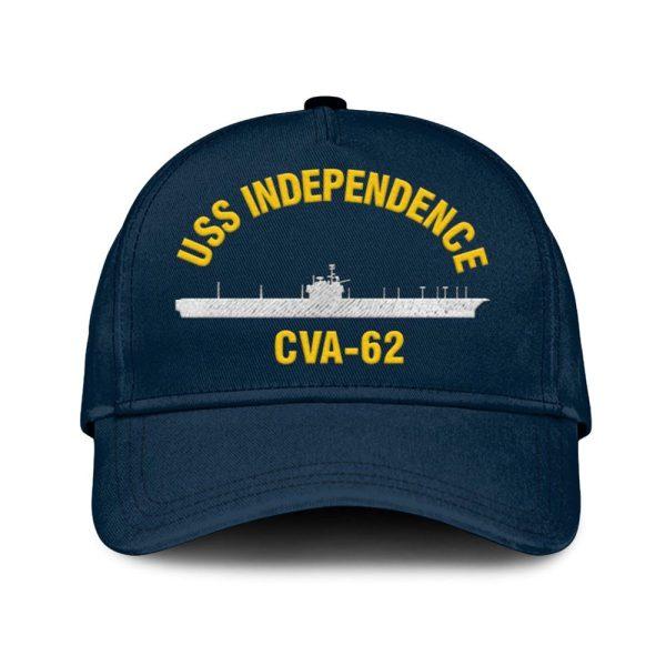 Us Navy Veteran Cap, Embroidered Cap, Uss Independence Classic Embroidered Cap, 3D Embroidered Hats, Mens Navy Cap