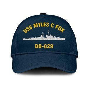 Us Navy Veteran Cap Embroidered Cap Uss Myles C Fox Dd 829 Classic Embroidered Cap 3D Embroidered Hats Mens Navy Cap 1 v6v7xi.jpg