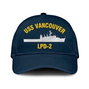 Us Navy Veteran Cap Embroidered Cap Uss Vancouver Lpd 2 Classic Embroidered Cap 3D Embroidered Hats Mens Navy Cap 1 es4vyj.jpg