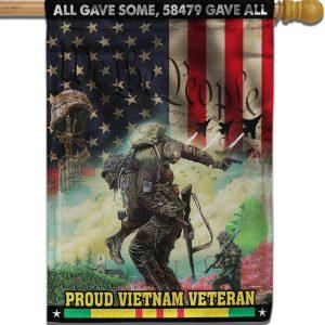 Us Veterans All Gave Some, 5849 Gave All Proud Vietnam Veteran Flag 2