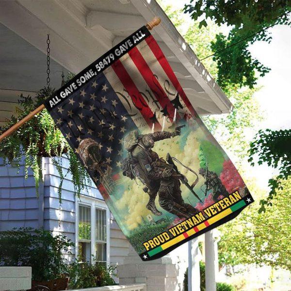 Us Veterans All Gave Some, 5849 Gave All Proud Vietnam Veteran Flag, Gift For Military Personnel