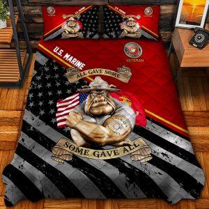 Veteran Bedding Set, Honoring American Flag US…