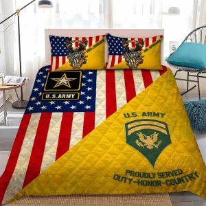 Veteran Bedding Set, Personalized Name Us Army…