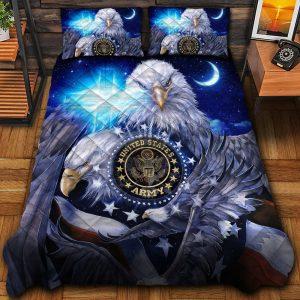 Veteran Bedding Set, Premium Multiple US Military…
