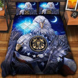 Veteran Bedding Set, Premium Multiple US Military…