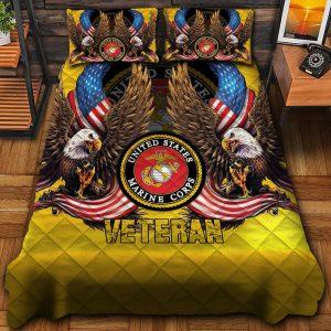Veteran Bedding Set, US Marine Corps Services…
